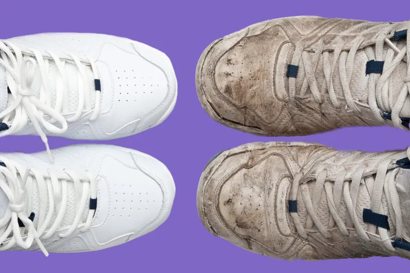 Hur tvättar man vita sneakers och får dem vita igen?